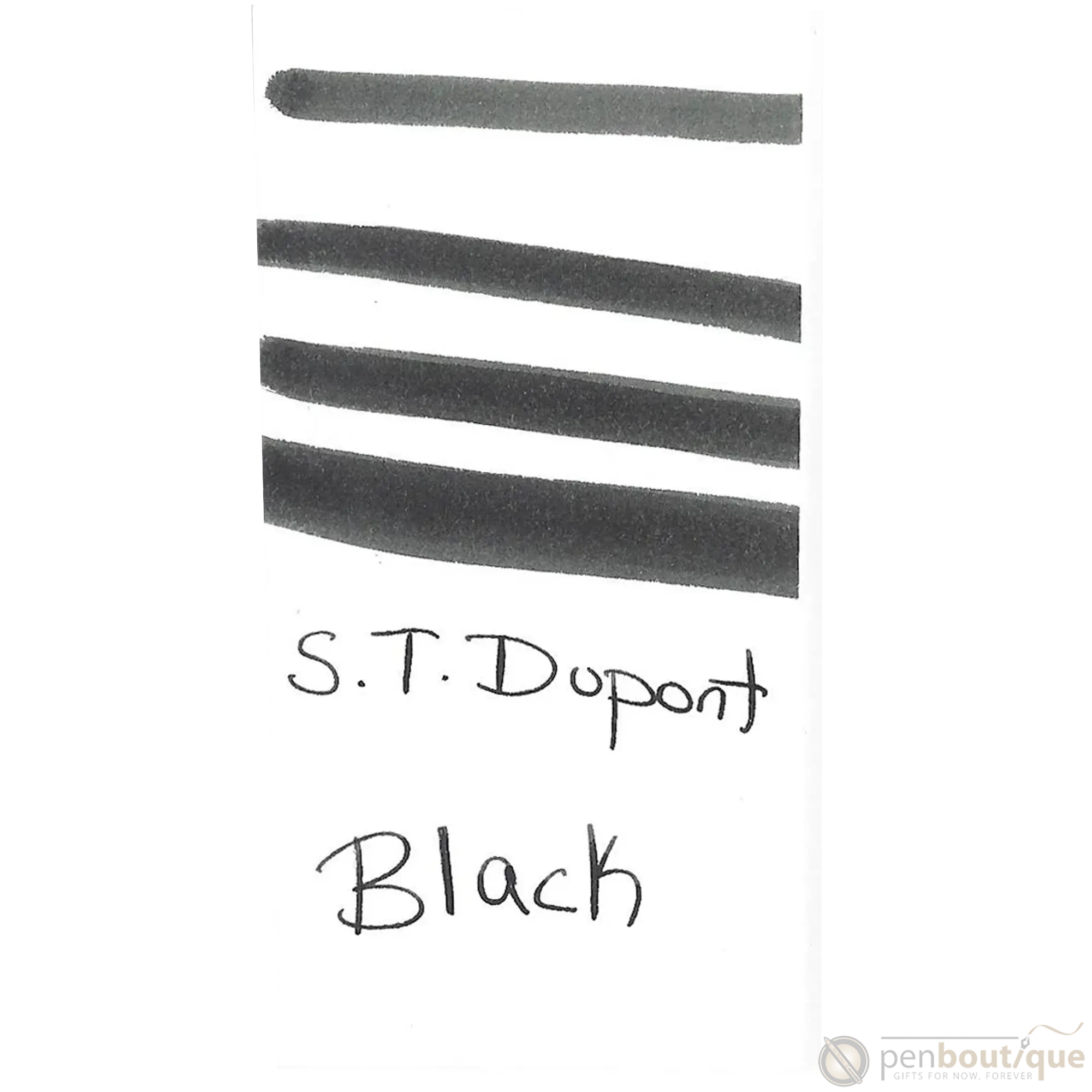 S T Dupont Bottled Ink - Black 50ml-Pen Boutique Ltd
