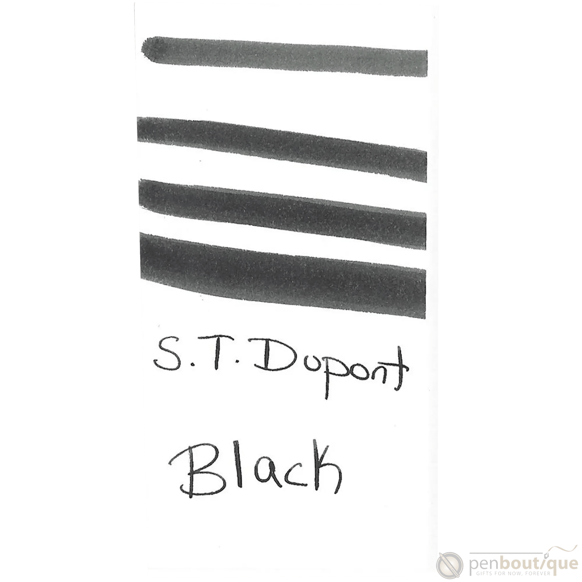 S T Dupont Bottled Ink - Black 50ml - Pen Boutique Ltd