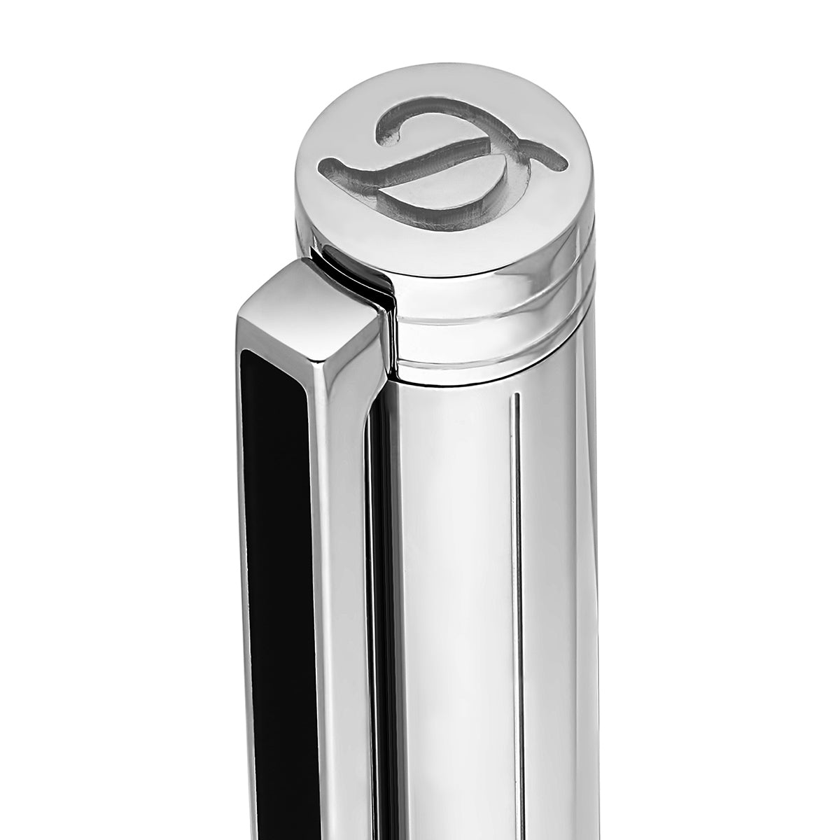 S T Dupont Classique Ballpoint Pen - Brushed Palladium - Pen Boutique Ltd