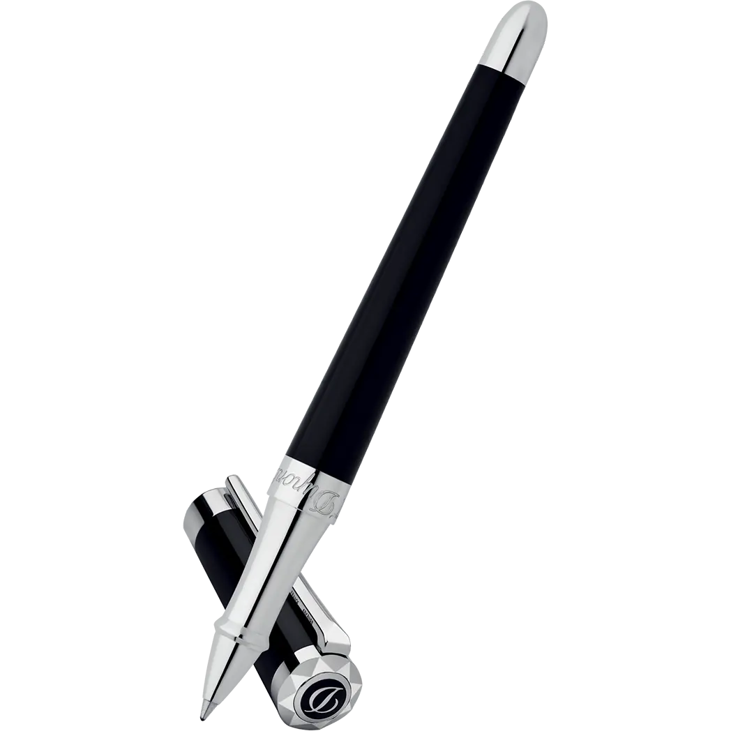 S T Dupont Liberte Black Lacquer Rollerball Pen-Pen Boutique Ltd
