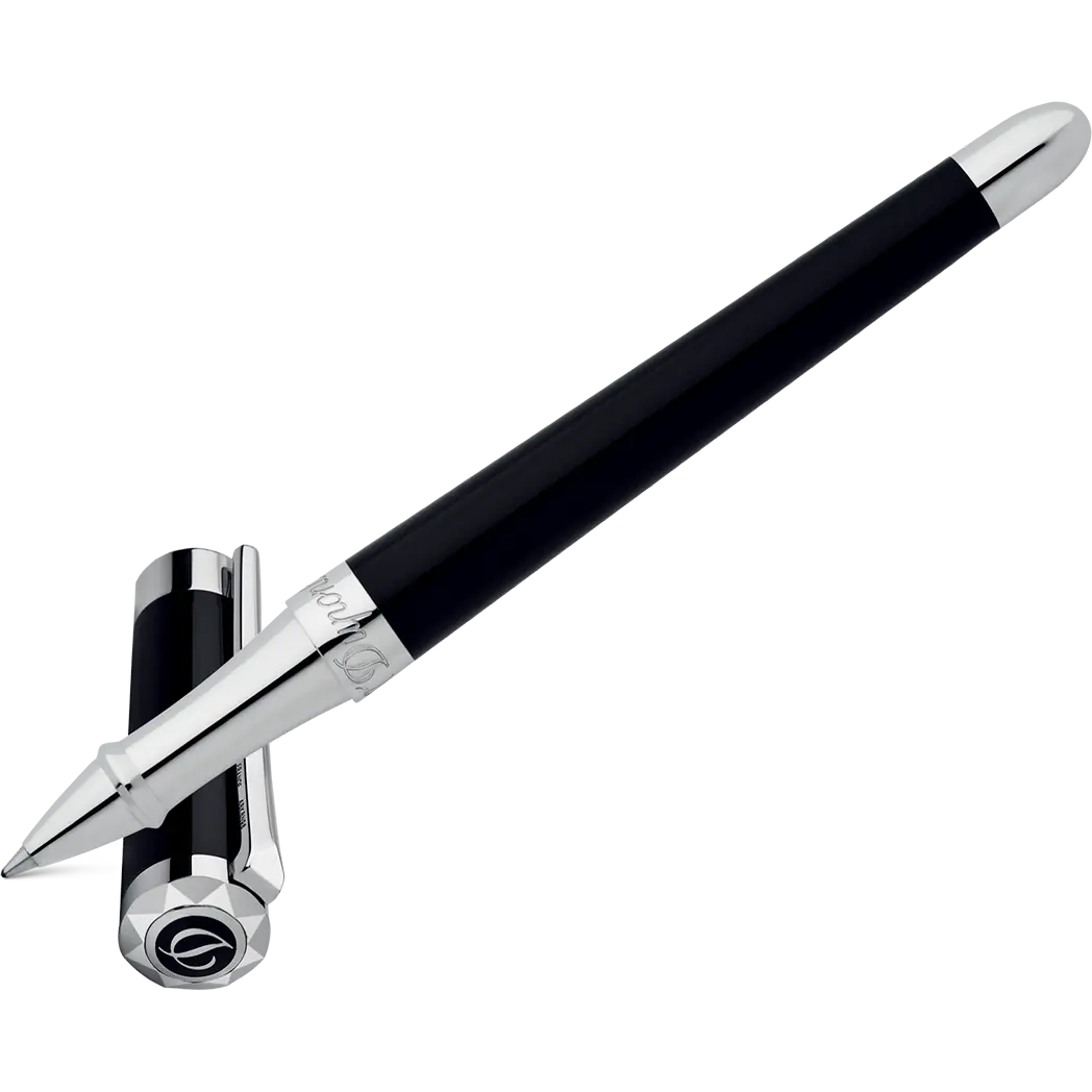 S T Dupont Liberte Black Lacquer Rollerball Pen-Pen Boutique Ltd