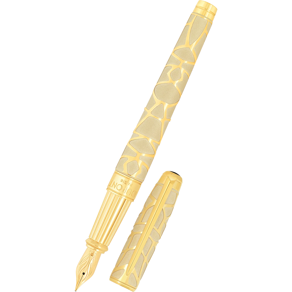 S T Dupont Line D Eternity Fountain Pen - Limited Edition - Orlinski Gold (Large)-Pen Boutique Ltd