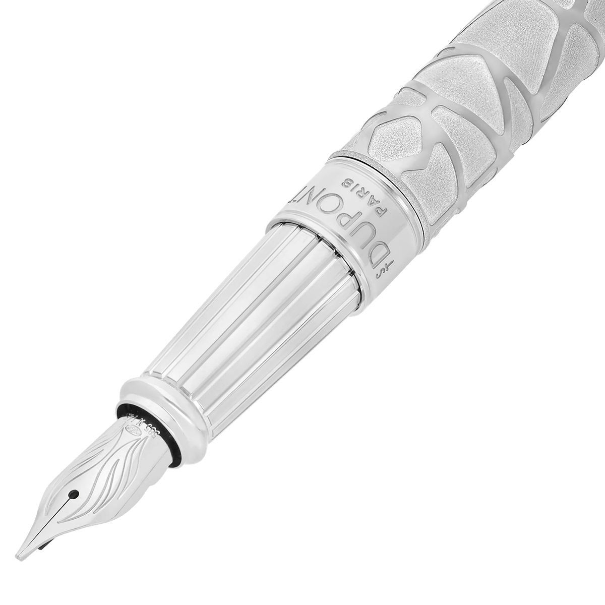 S T Dupont Line D Eternity Fountain Pen - Limited Edition - Orlinski Silver - Palladium Trim (Large) - Pen Boutique Ltd