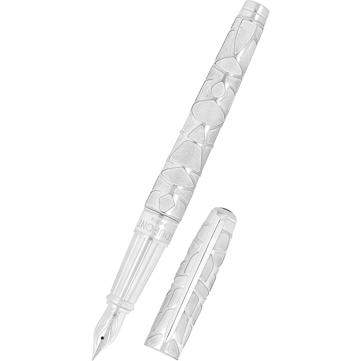 S T Dupont Line D Eternity Fountain Pen - Limited Edition - Orlinski Silver - Palladium Trim (Large) - Pen Boutique Ltd