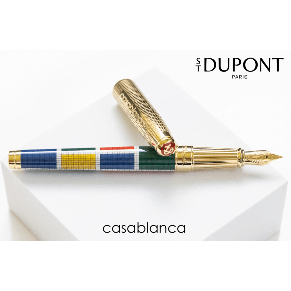 S T Dupont Line D Fountain Pen - Eternity Casablanca Multicolor (Large) - Pen Boutique Ltd