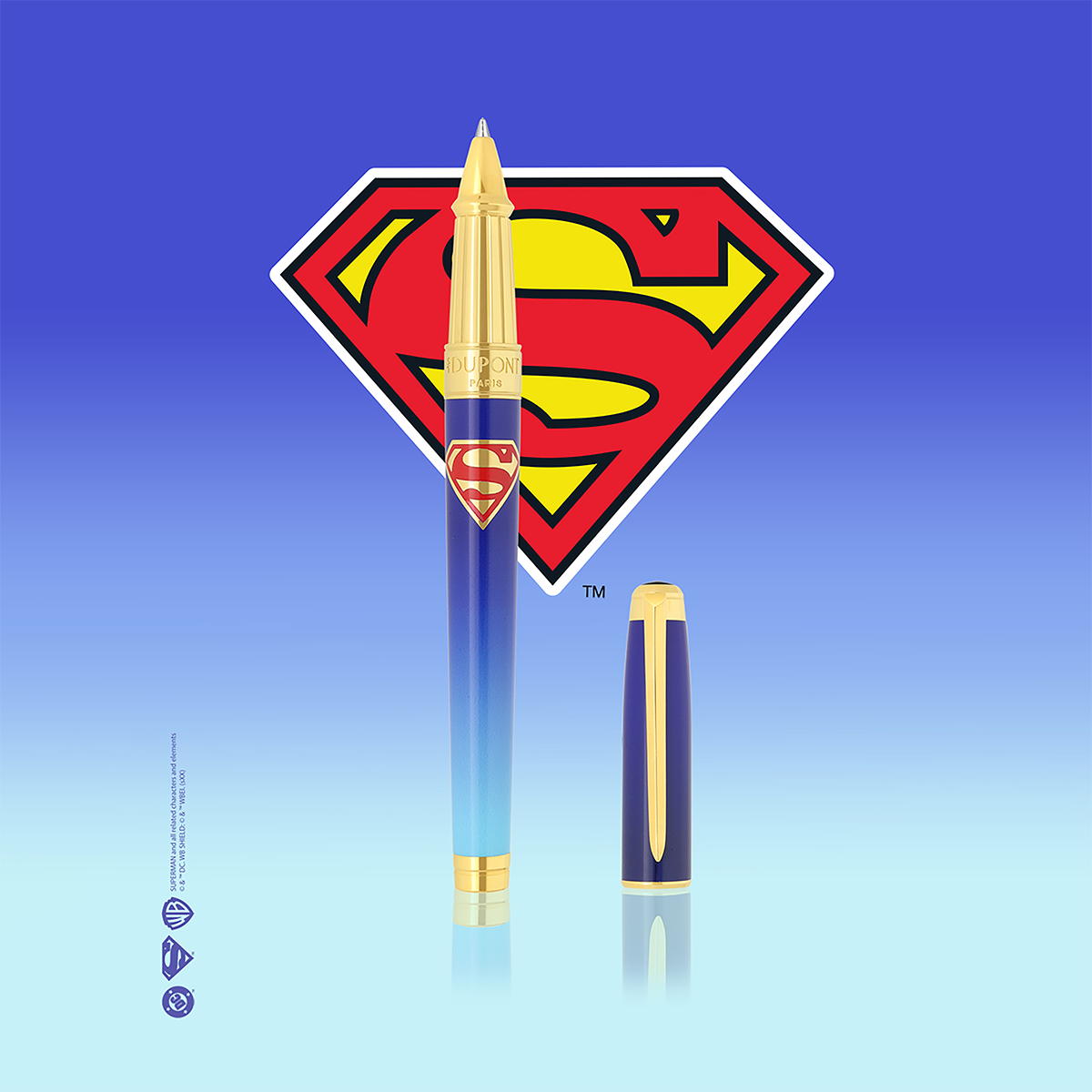 S T Dupont Line D Rollerball Pen - Eternity Superman (Large)-Pen Boutique Ltd