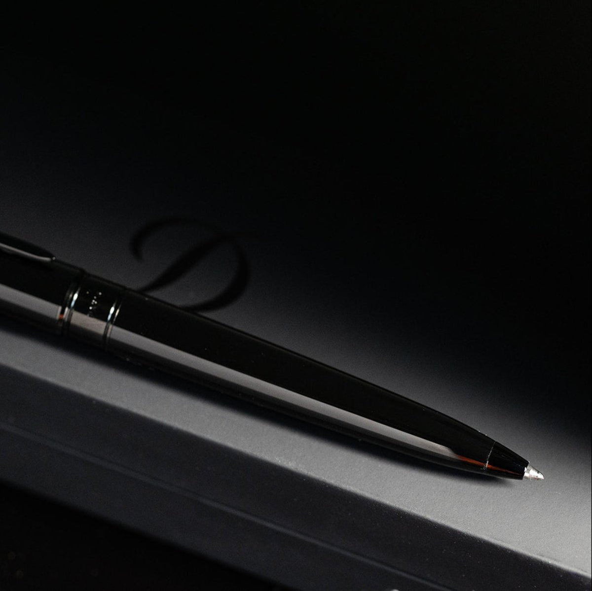 S T Dupont Line D Ballpoint Pen - Eternity Silky Black (Large) - Pen Boutique Ltd