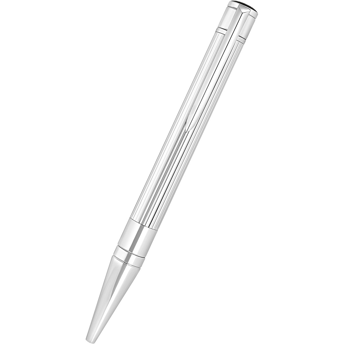 S T Dupont D-Initial Ballpoint Pen - Duo Tone - Chrome Trim-Pen Boutique Ltd