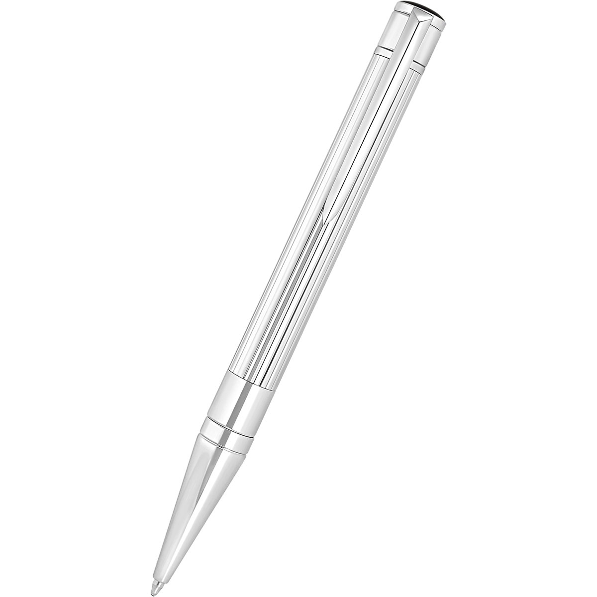 S T Dupont D-Initial Ballpoint Pen - Duo Tone - Chrome Trim-Pen Boutique Ltd