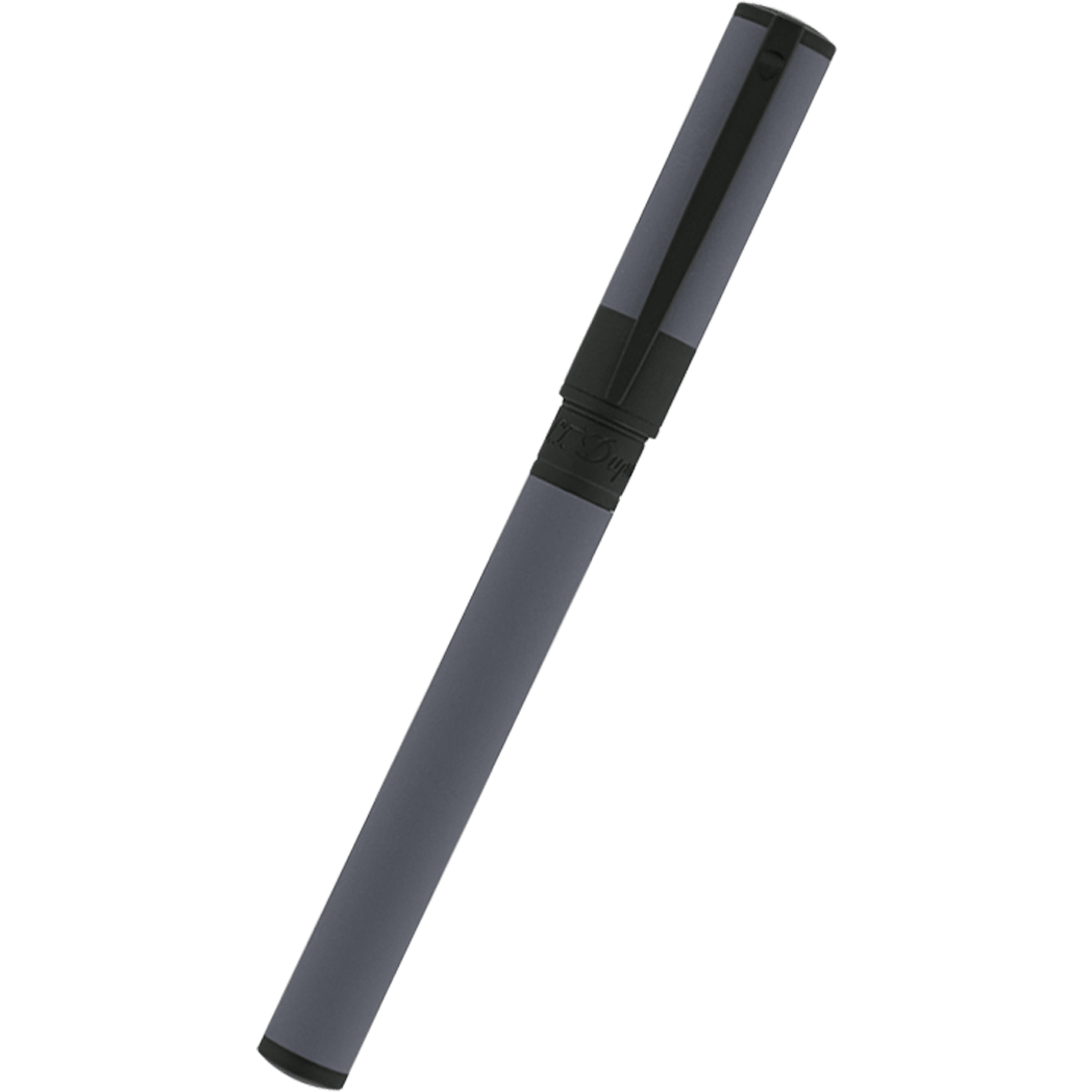 S T Dupont D-Initial Rollerball Pen - Velvet - Graphite/Matte Black-Pen Boutique Ltd