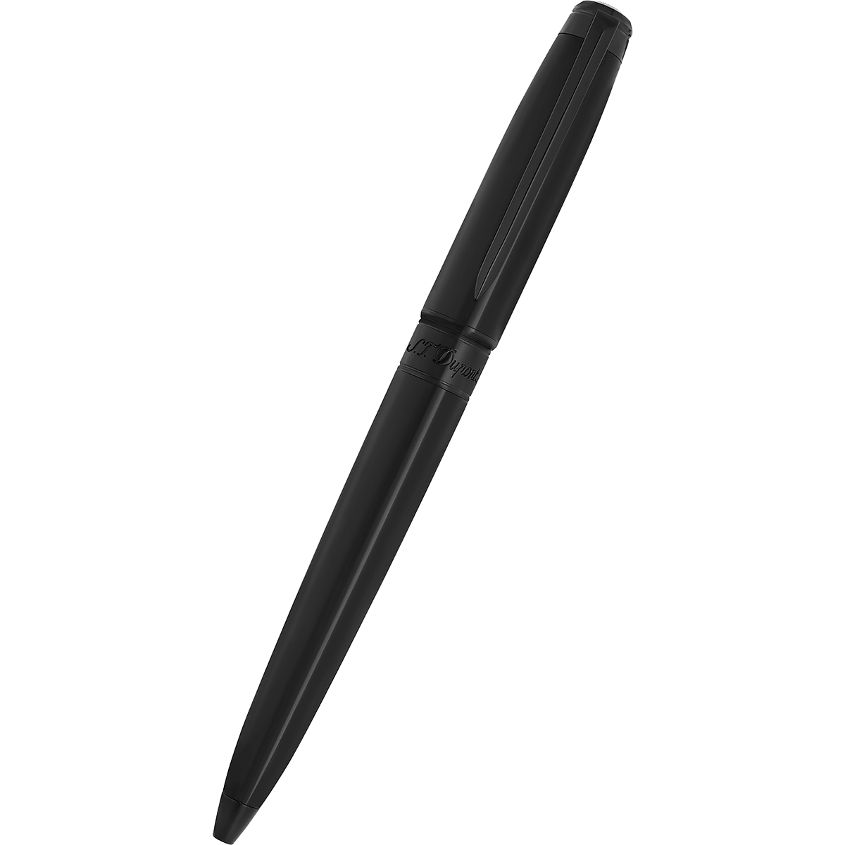 S T Dupont Line D Ballpoint Pen - Eternity Silky Black (Large) - Pen Boutique Ltd