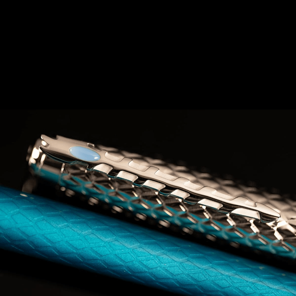 S T Dupont Line D Ballpoint Pen - Eternity Game of Thrones - Ice Blue (Large) - Pen Boutique Ltd