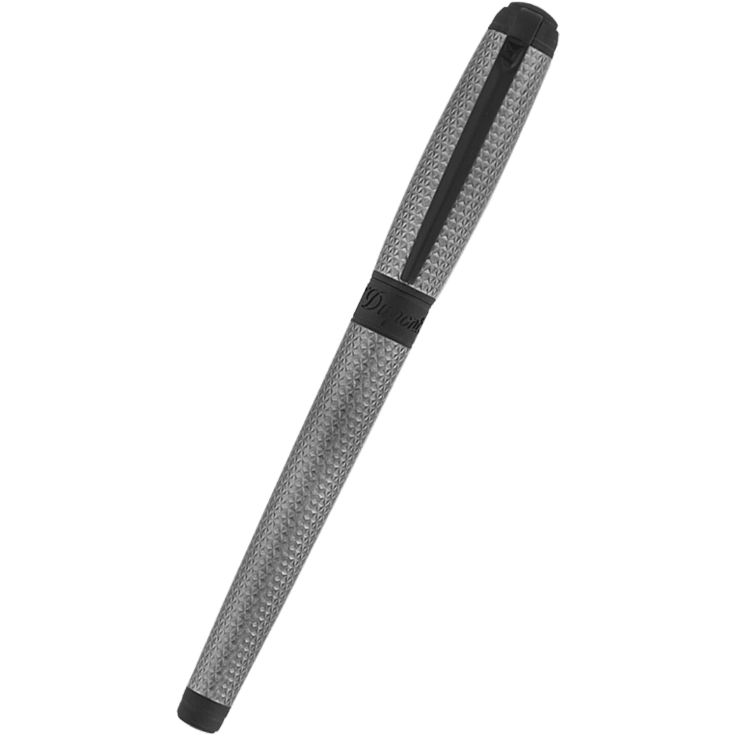 S T Dupont Line D Rollerball Pen - Velvet Firehead Guilloche - Graphite - Pen Boutique Ltd