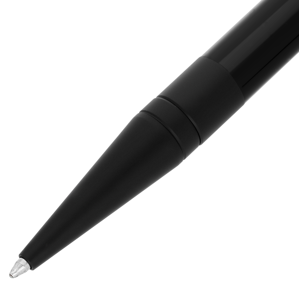 S T Dupont D-Initial Ballpoint Pen - Black - Matte Black Trim-Pen Boutique Ltd