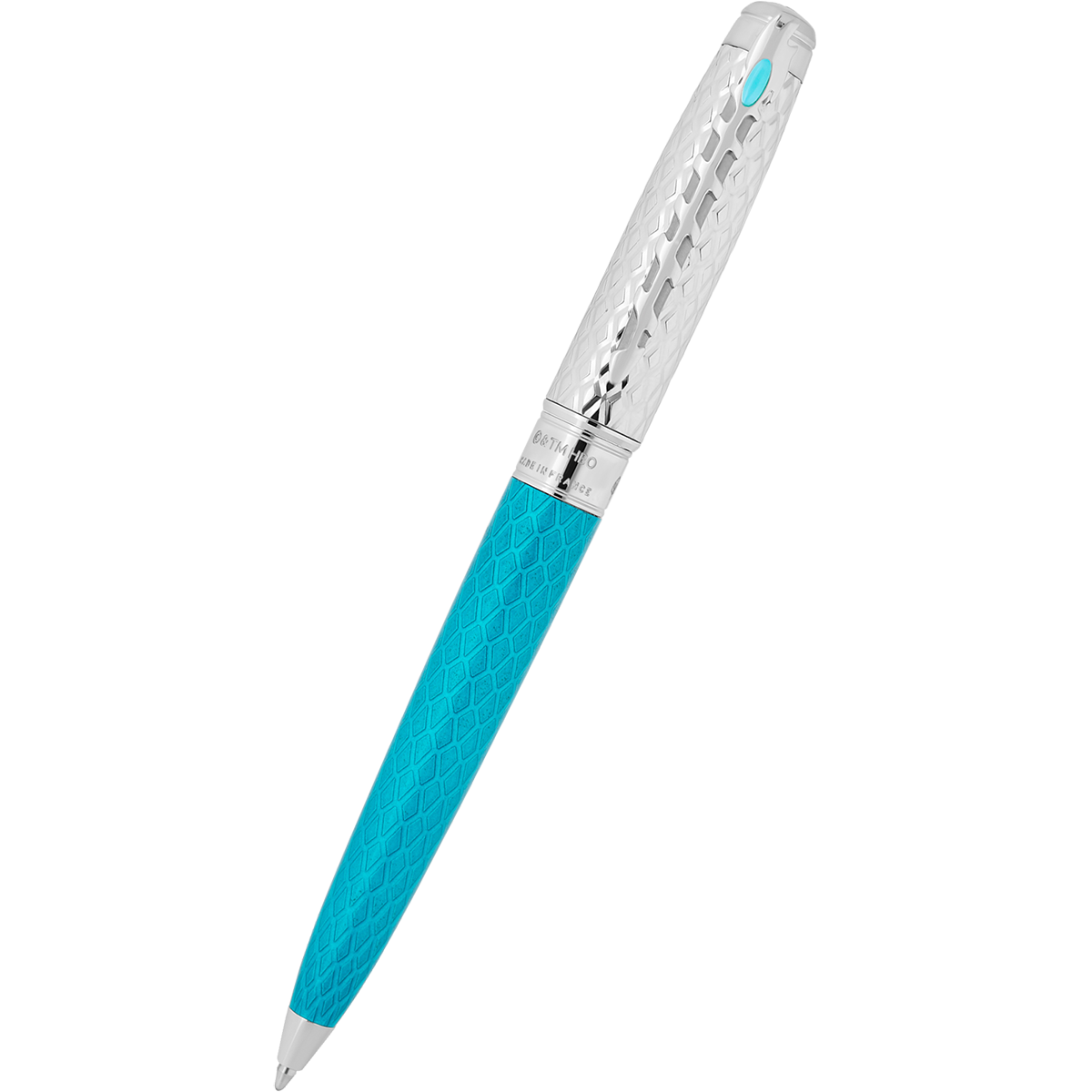 S T Dupont Line D Ballpoint Pen - Eternity Game of Thrones - Ice Blue (Large)-Pen Boutique Ltd