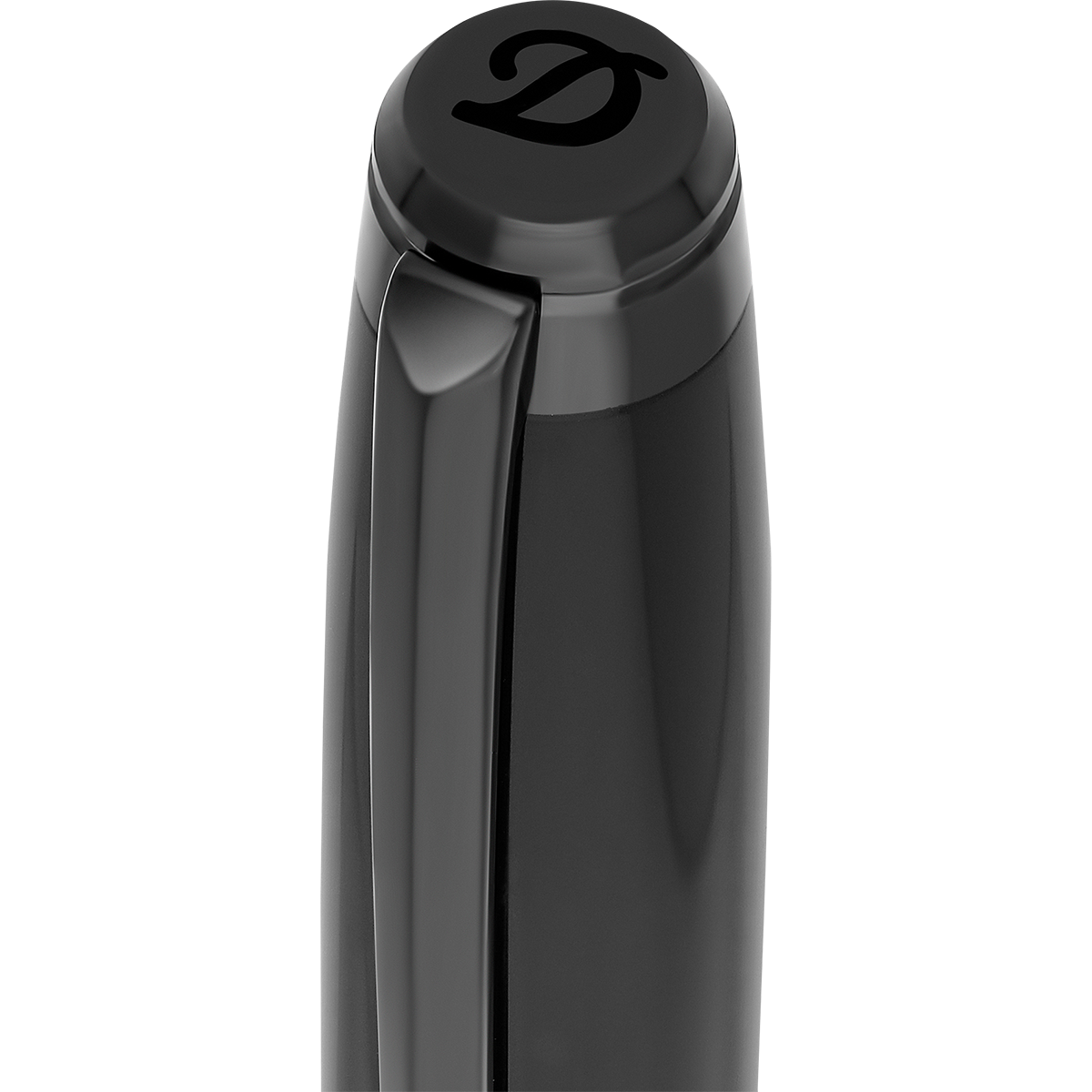 S T Dupont Line D Fountain Pen - Eternity - Silky Black (Large)-Pen Boutique Ltd
