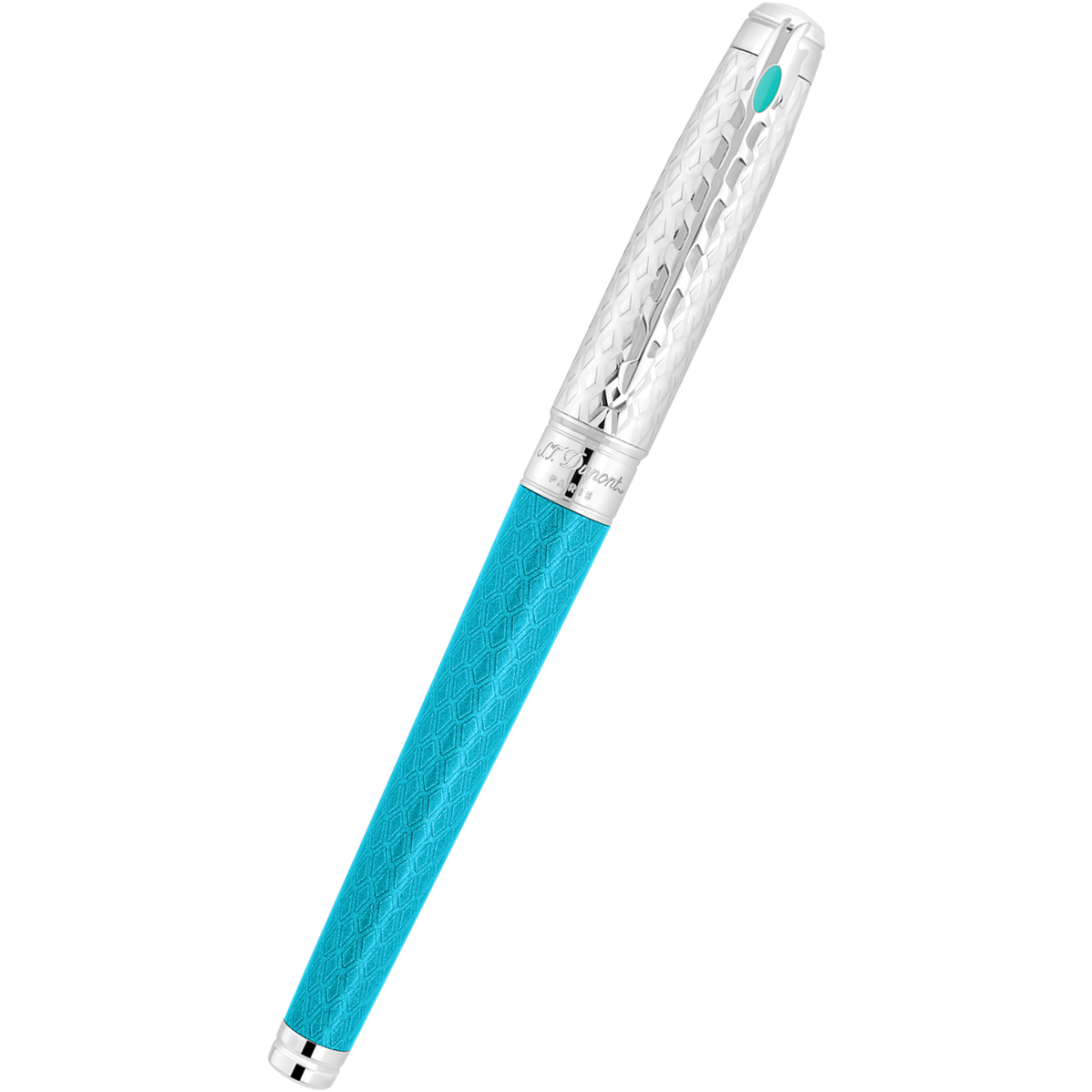 S T Dupont Line D Rollerball Pen - Eternity Game of Thrones - Ice Blue (Large)-Pen Boutique Ltd