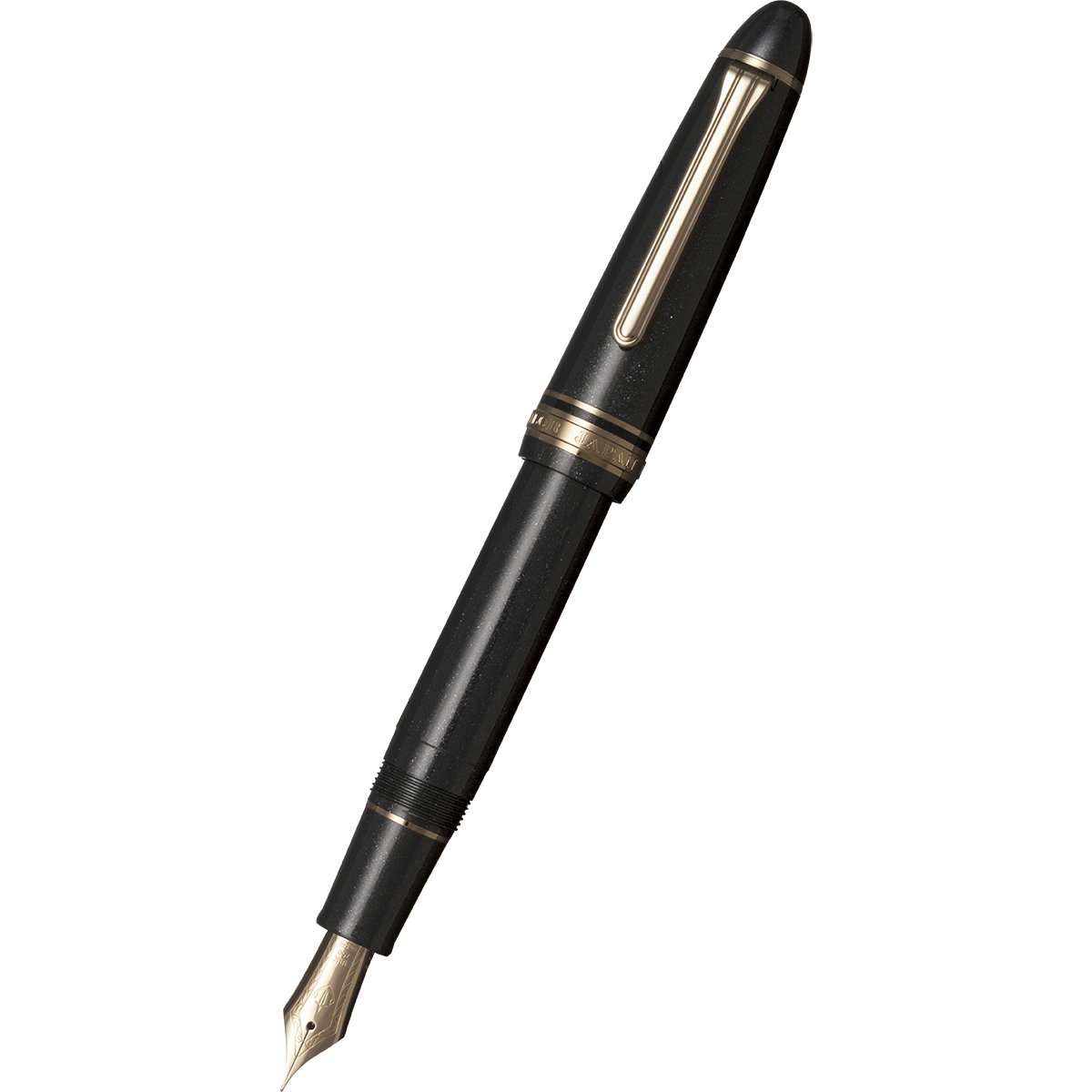 Sailor 1911L Fountain Pen - Shining Black - 18K Gold Trim-Pen Boutique Ltd