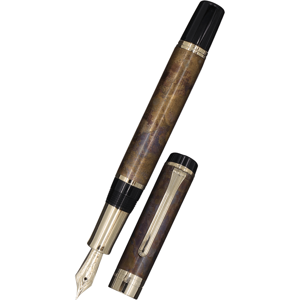 Sailor Cylint Patina Fountain Pen - Brown Patina Hanmon - Kujiyau - 21K-Pen Boutique Ltd