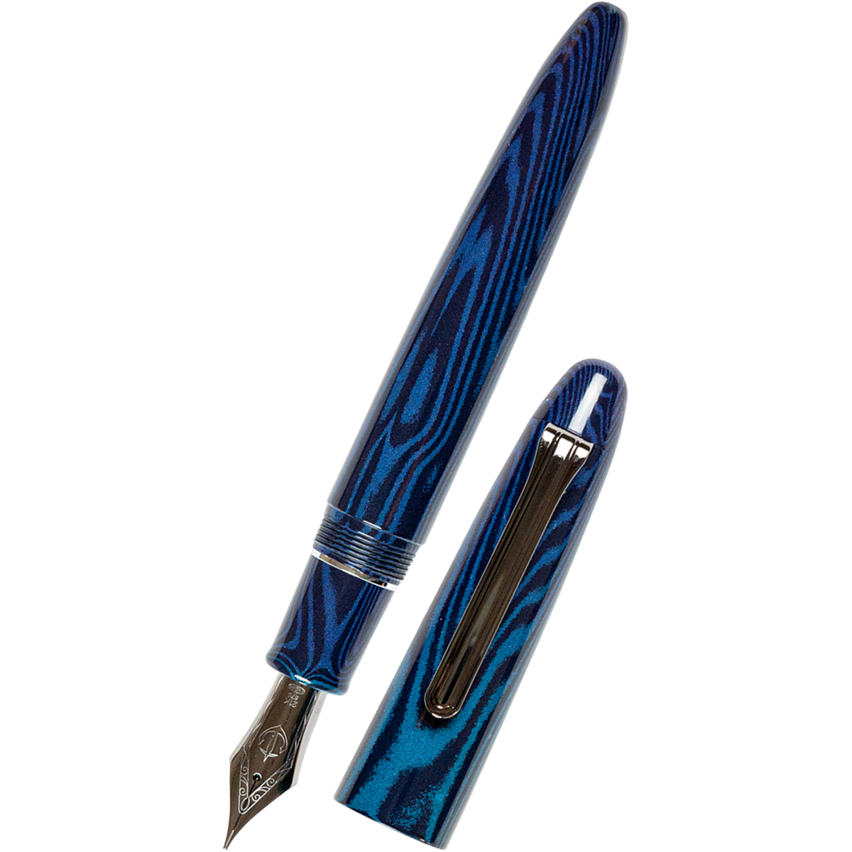 Sailor Ebonite Fountain Pen - King of Pens - Blue Phoenix (North America Exclusive)-Pen Boutique Ltd
