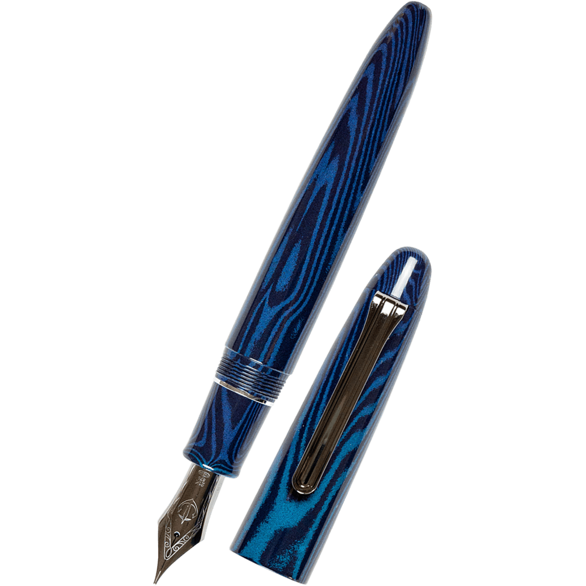 Sailor Ebonite Fountain Pen - King of Pens - Blue Phoenix (North America Exclusive) - Pen Boutique Ltd