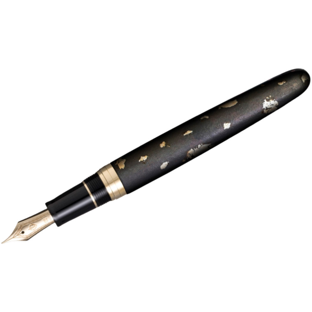 Sailor Nawate Haku-Chirashi Fountain Pen - Yoh - Silver Foil - 21K Nib (Bespoke Dealer Exclusive)-Pen Boutique Ltd