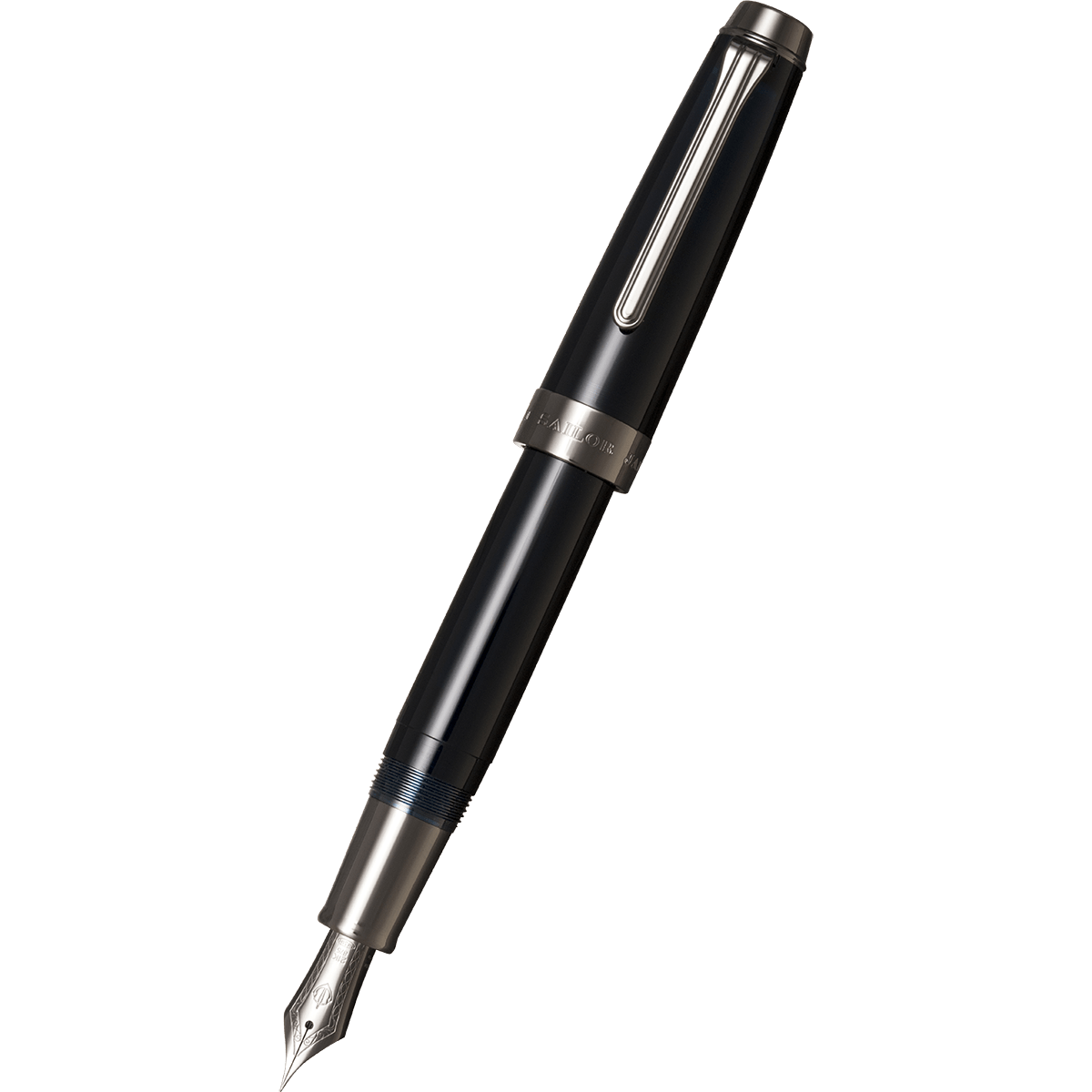 Sailor Professional Gear Anchor Fountain Pen - Blue Dawn - Black IP Trim - Pen Boutique Ltd