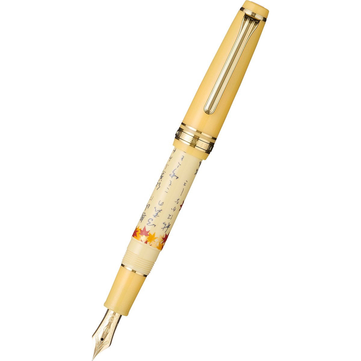 Sailor Professional Gear Fountain Pen - Autumn Seasonal Waka Poetry - Slim (Overseas Exclusive)-Pen Boutique Ltd