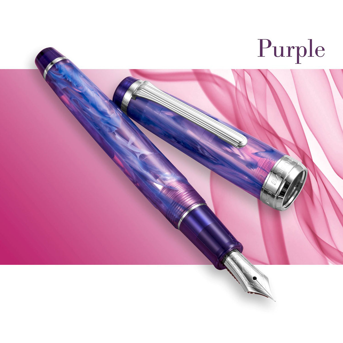 Sailor Professional Gear Fountain Pen - Limited Edition - Veilio Tone Purple (Bespoke Dealer Exclusive)-Pen Boutique Ltd