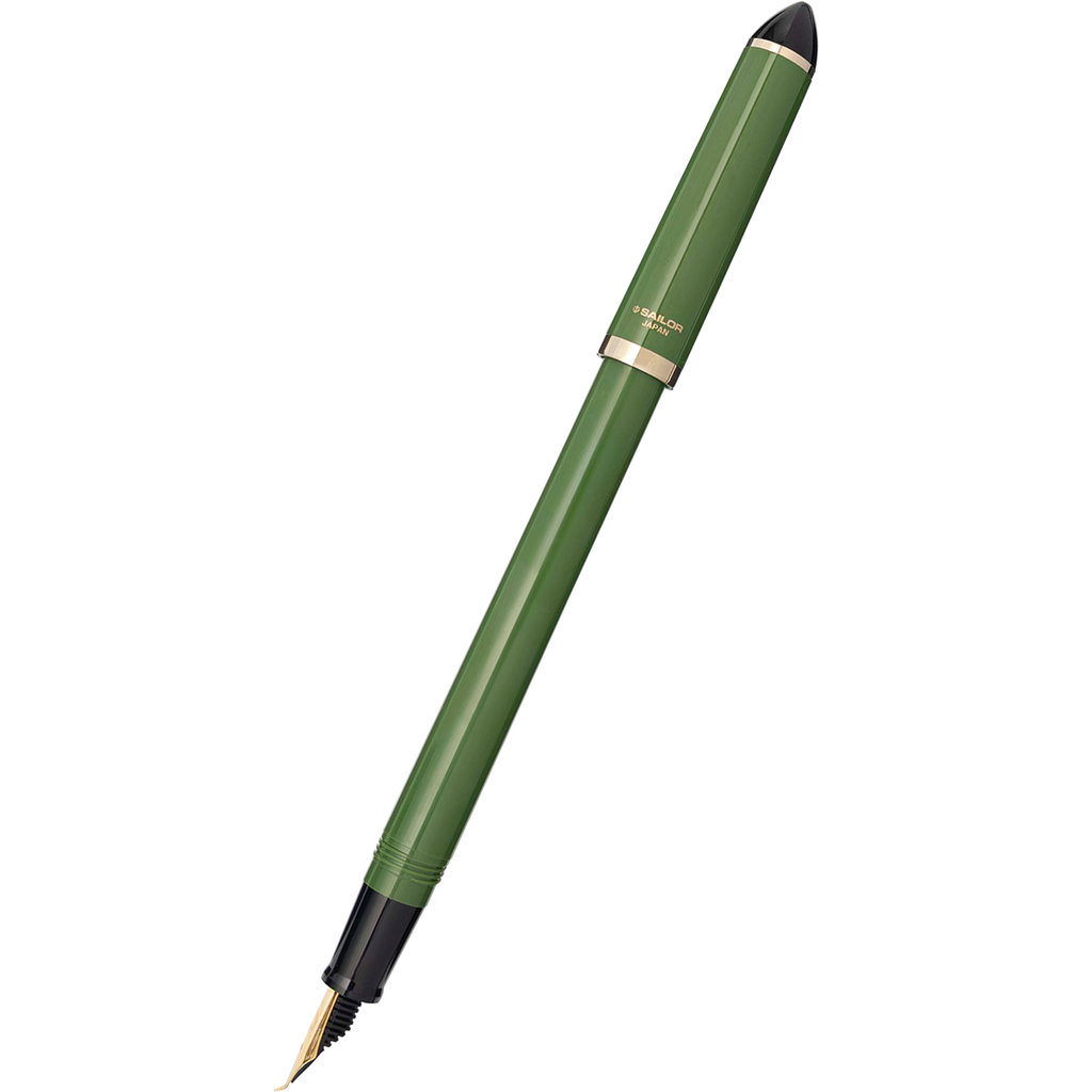 Sailor Compass Calligraphy Pen - Fude De Mannen - Dark Green - 55 degree-Pen Boutique Ltd