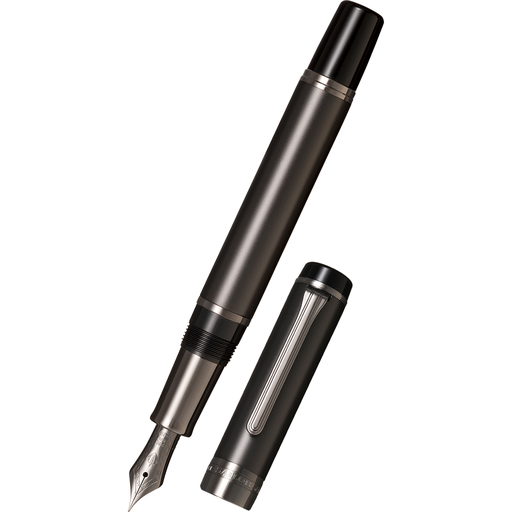 Sailor Cylint Fountain Pen - Matte Black - Black Ion Trim-Pen Boutique Ltd