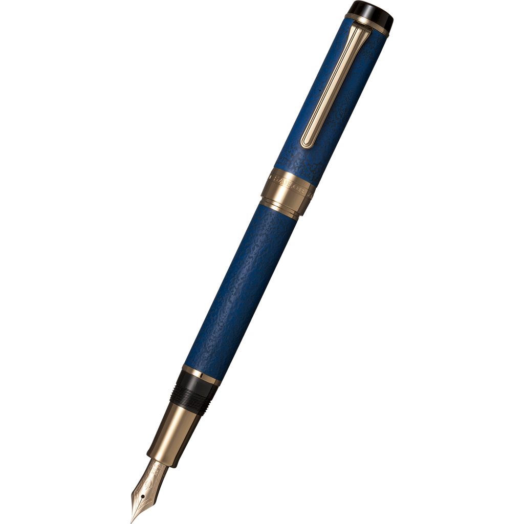 Sailor Cylint Fountain Pen - Niigata Shikki Lapis Lazuli Blue - Gold IP-Pen Boutique Ltd