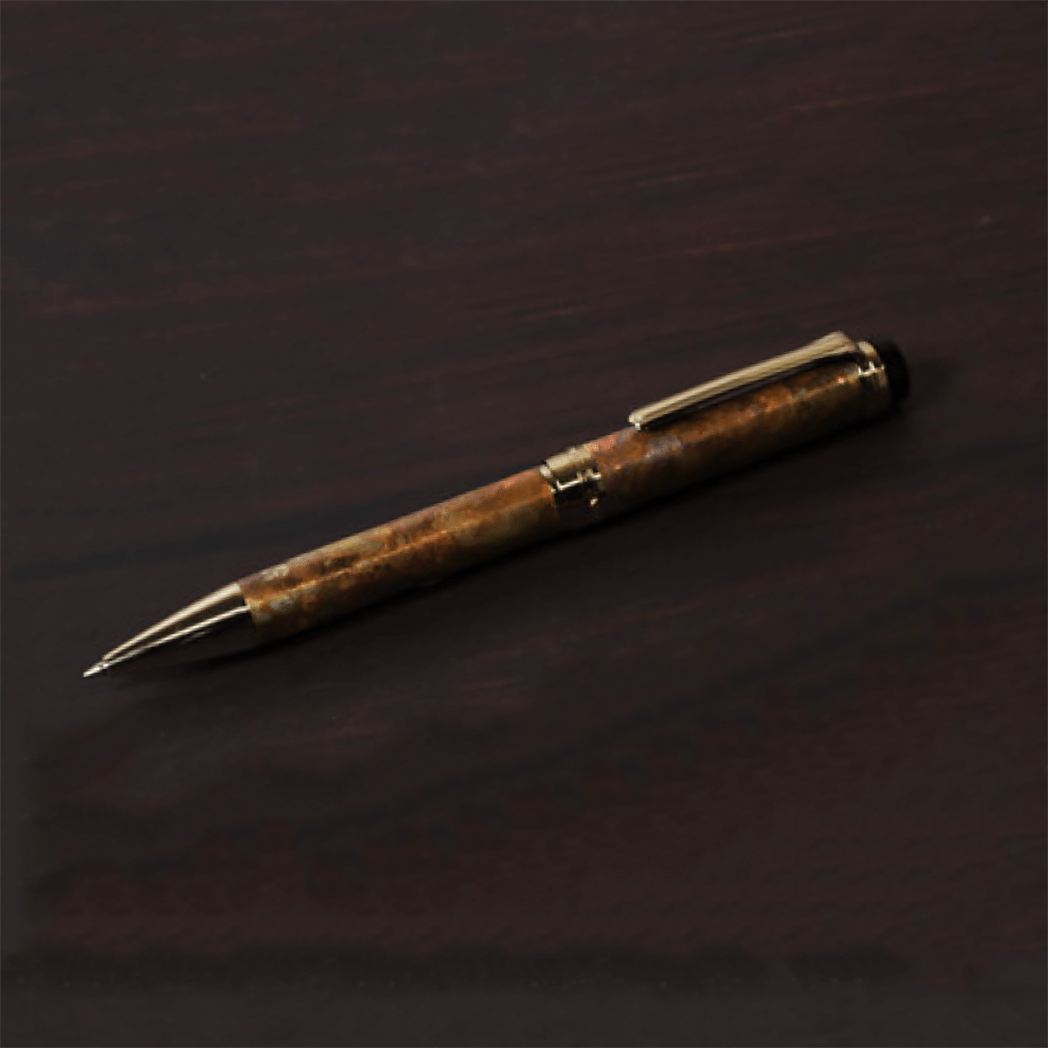 Sailor Cylint Patina Ballpoint Pen - Brown Patina Hanmon - Kujiyau-Pen Boutique Ltd