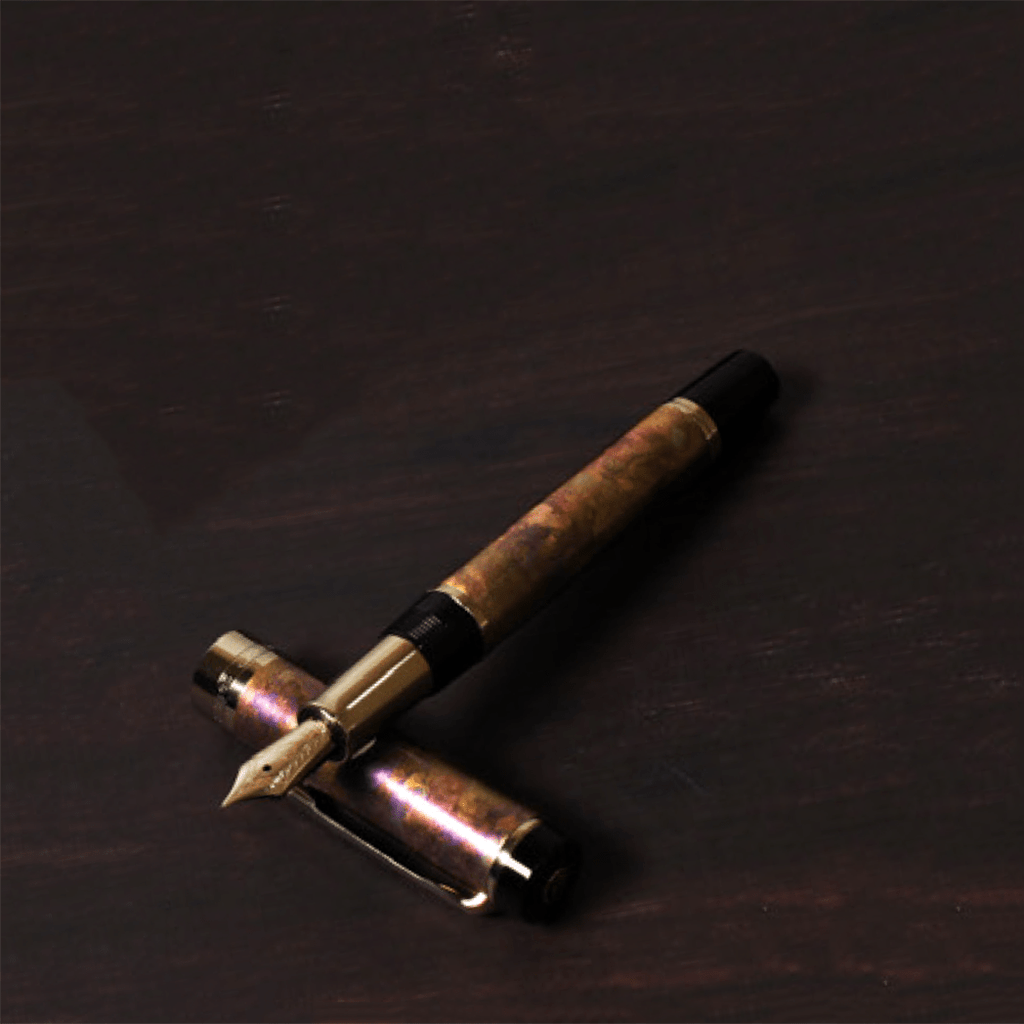 Sailor Cylint Patina Fountain Pen - Brown Patina Hanmon - Kujiyau - 21K-Pen Boutique Ltd