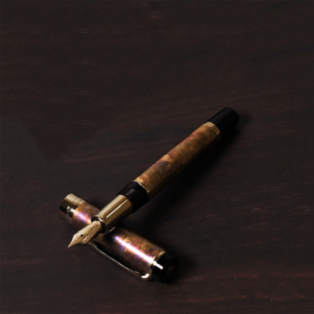 Sailor Cylint Patina Fountain Pen - Brown Patina Hanmon - Kujiyau - 21K-Pen Boutique Ltd