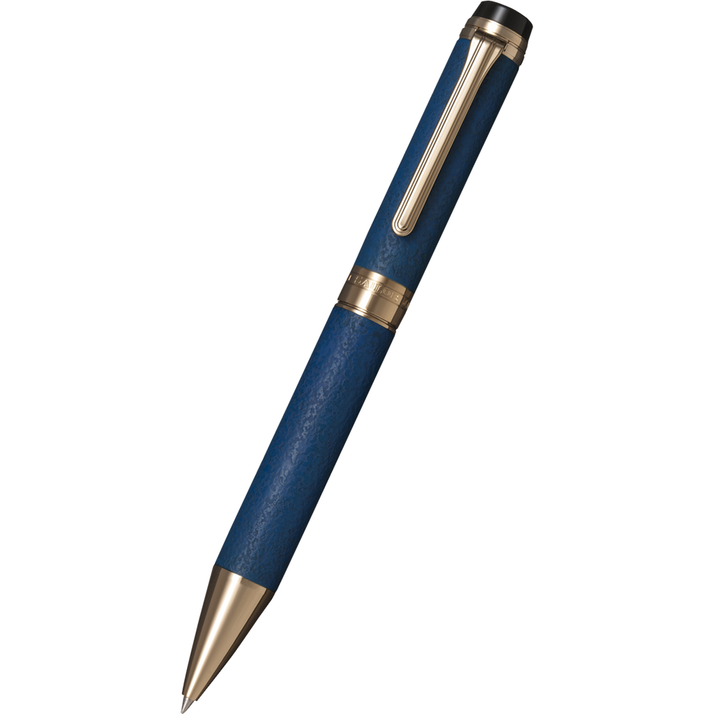 Sailor Cylint Ballpoint Pen - Niigata Shikki Lapis Lazuli Blue - Gold IP-Pen Boutique Ltd