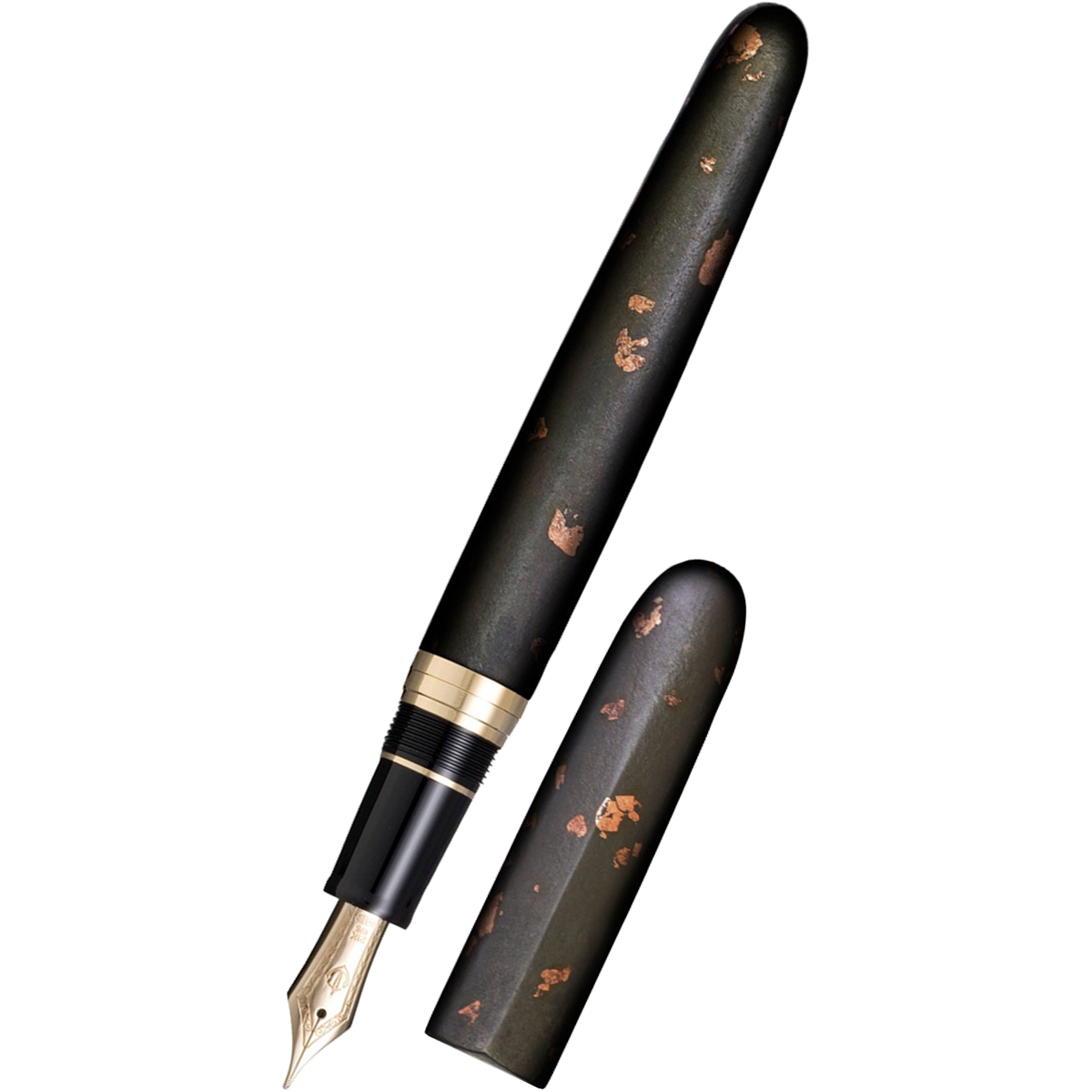 Sailor Nawate Haku-Chirashi Fountain Pen - Kaku - Copper Foil - 21K Nib (Bespoke Dealer Exclusive)-Pen Boutique Ltd