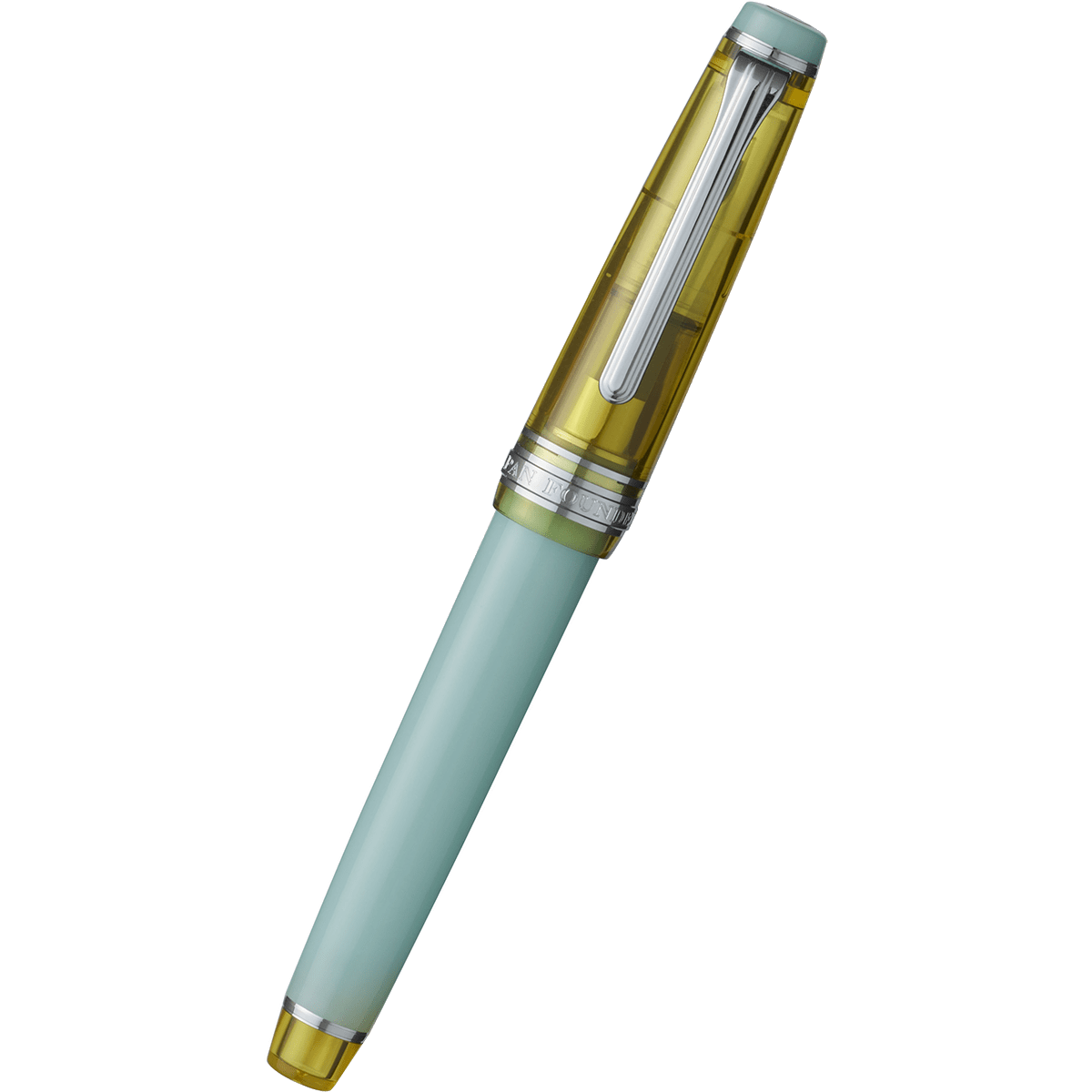 Sailor Professional Gear Slim Manyo 3 Fountain Pen Set - Bamboo Shoot - Rhodium Trim - 14K Gold Nib (Limited Edition) - Pen Boutique Ltd
