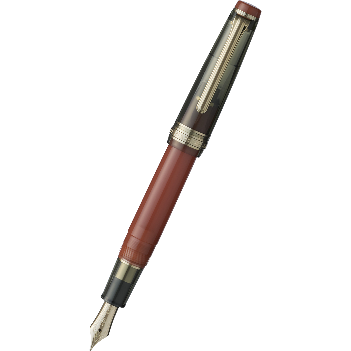 Sailor Professional Gear Slim Manyo #3 Fountain Pen Set - Gourd - Gold IP Trim - 14K Gold Nib (Limited Edition)-Pen Boutique Ltd