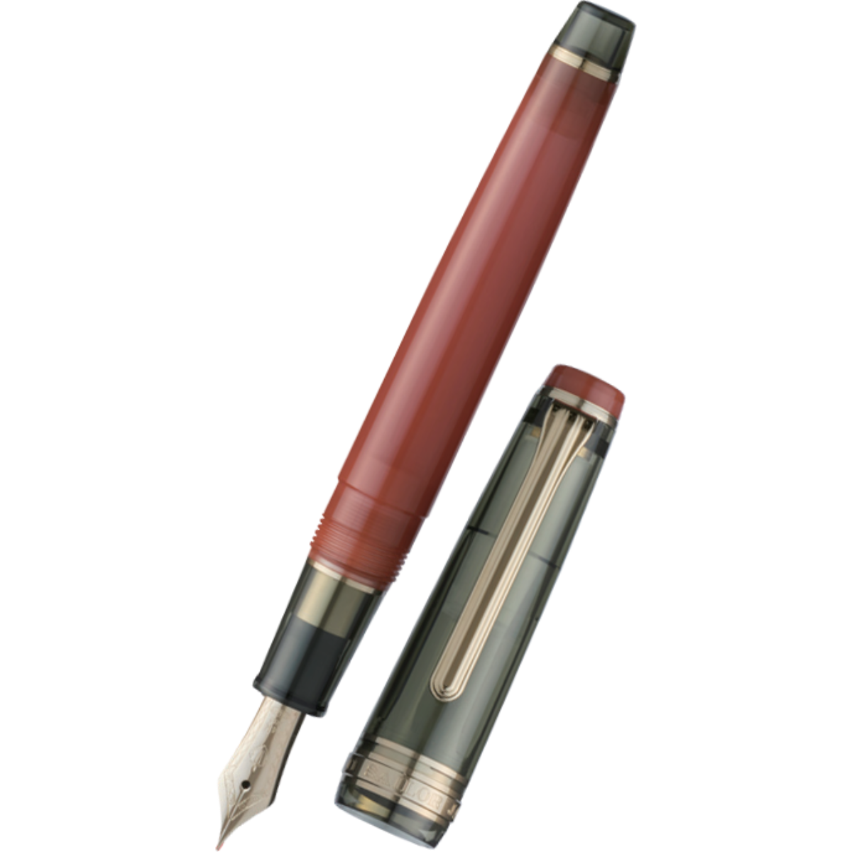 Sailor Professional Gear Slim Manyo #3 Fountain Pen Set - Gourd - Gold IP Trim - 14K Gold Nib (Limited Edition)-Pen Boutique Ltd