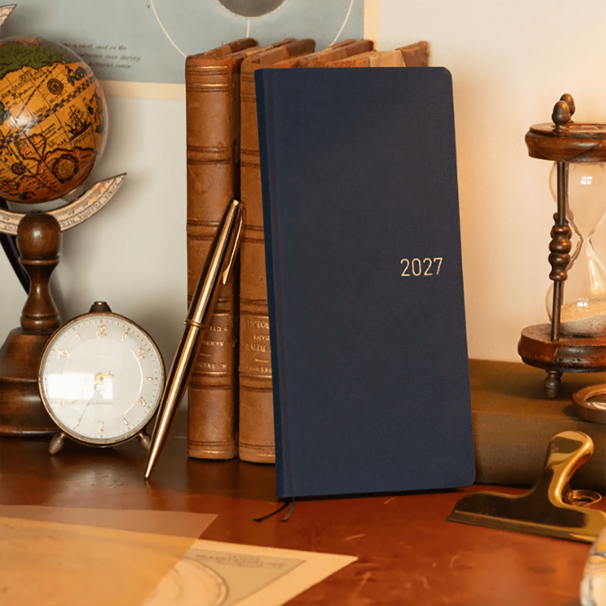 Hobonichi 2027 Light Hardcover Book - Colors: Midnight Blue - Tall & Slim (Weeks - January Start) - Pen Boutique Ltd
