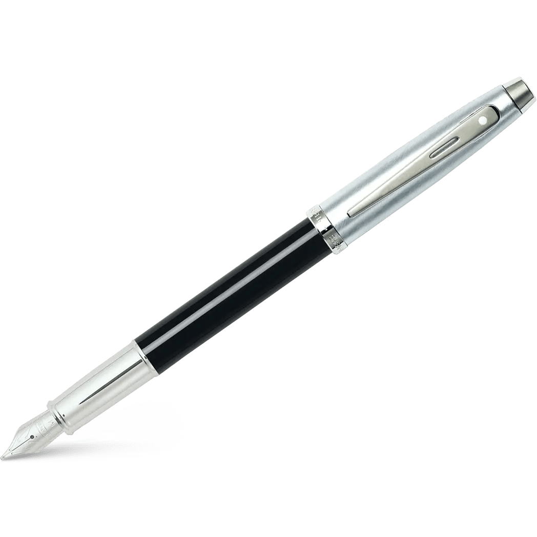 Sheaffer 100 Black Lacquer Fountain Pen - Pen Boutique Ltd