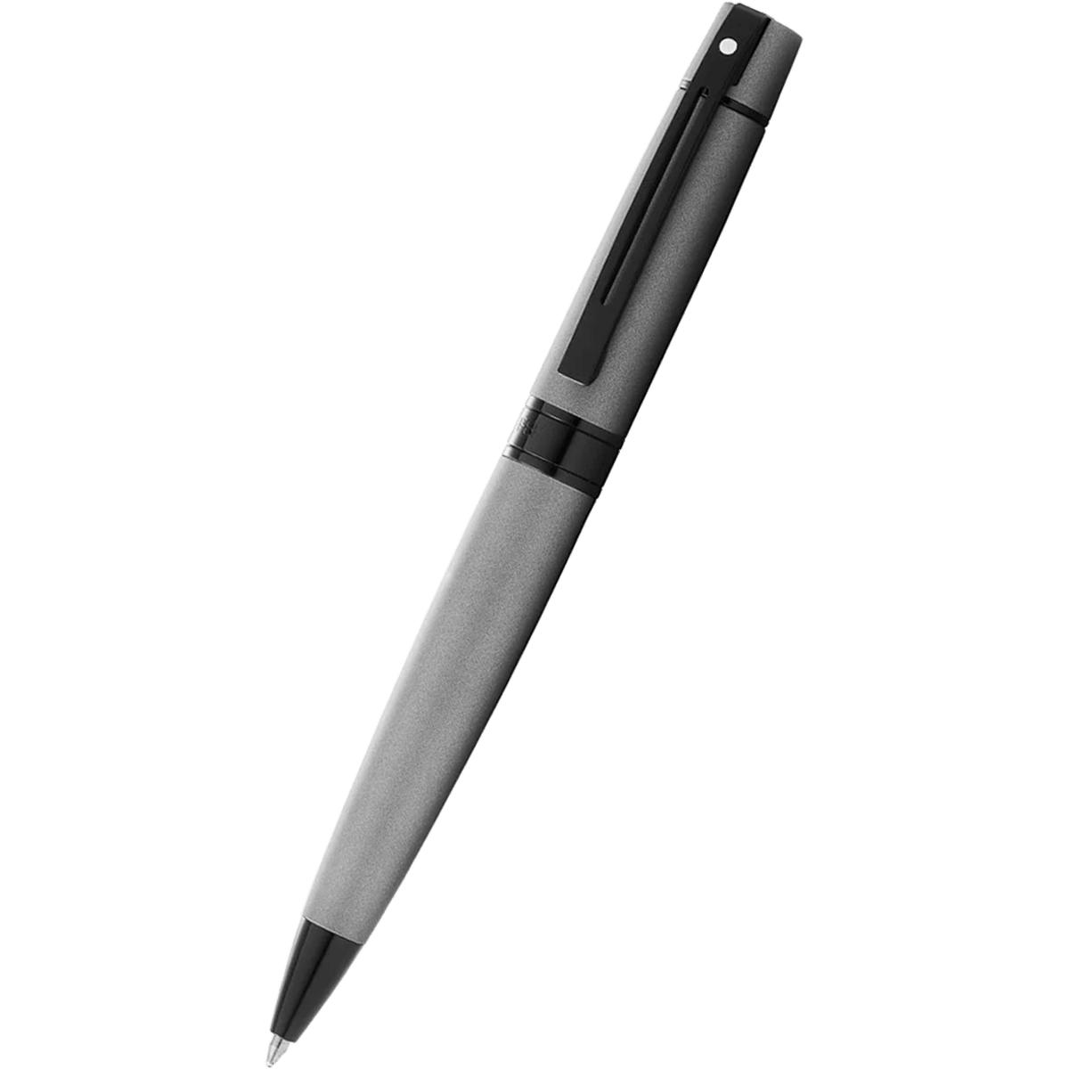 Sheaffer 300 Ballpoint Pen - Matte Gray - Black Trim - Pen Boutique Ltd
