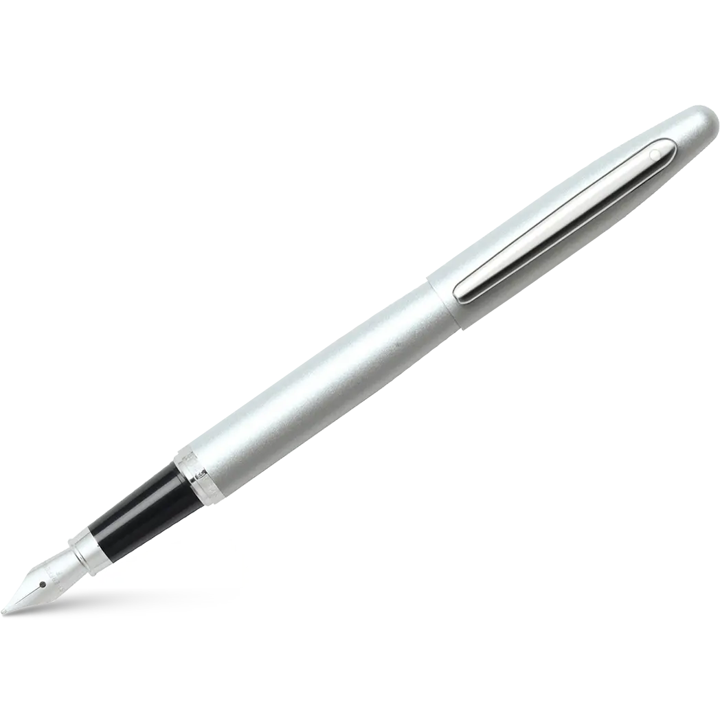 Sheaffer VFM Strobe Silver Fountain Pen - Medium-Pen Boutique Ltd