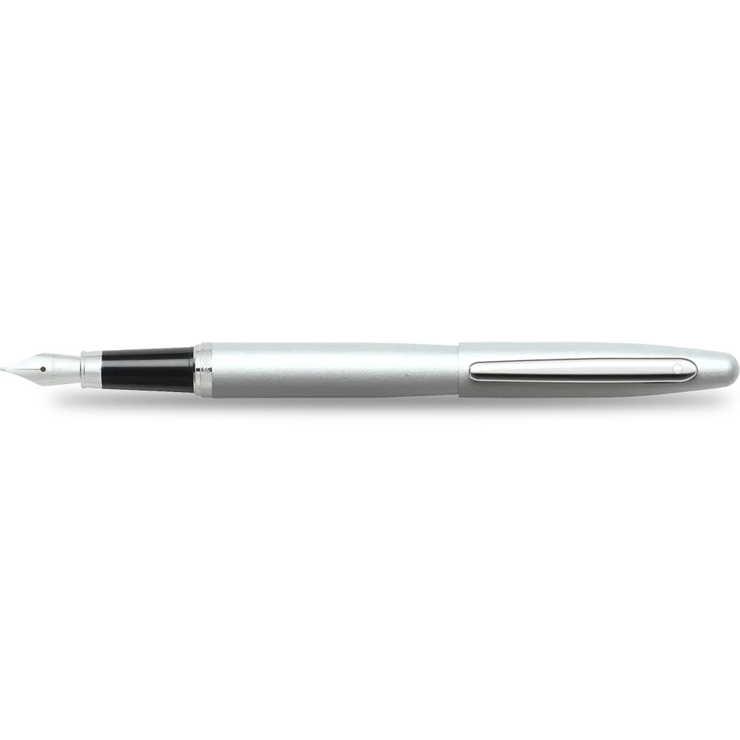 Sheaffer VFM Strobe Silver Fountain Pen - Medium-Pen Boutique Ltd