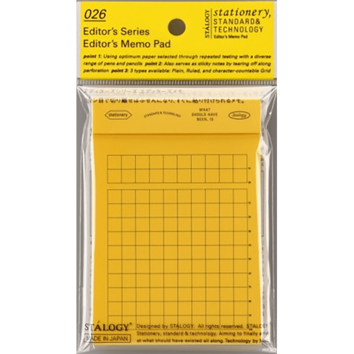 Stalogy Editors Memo Pad - Pen Boutique Ltd