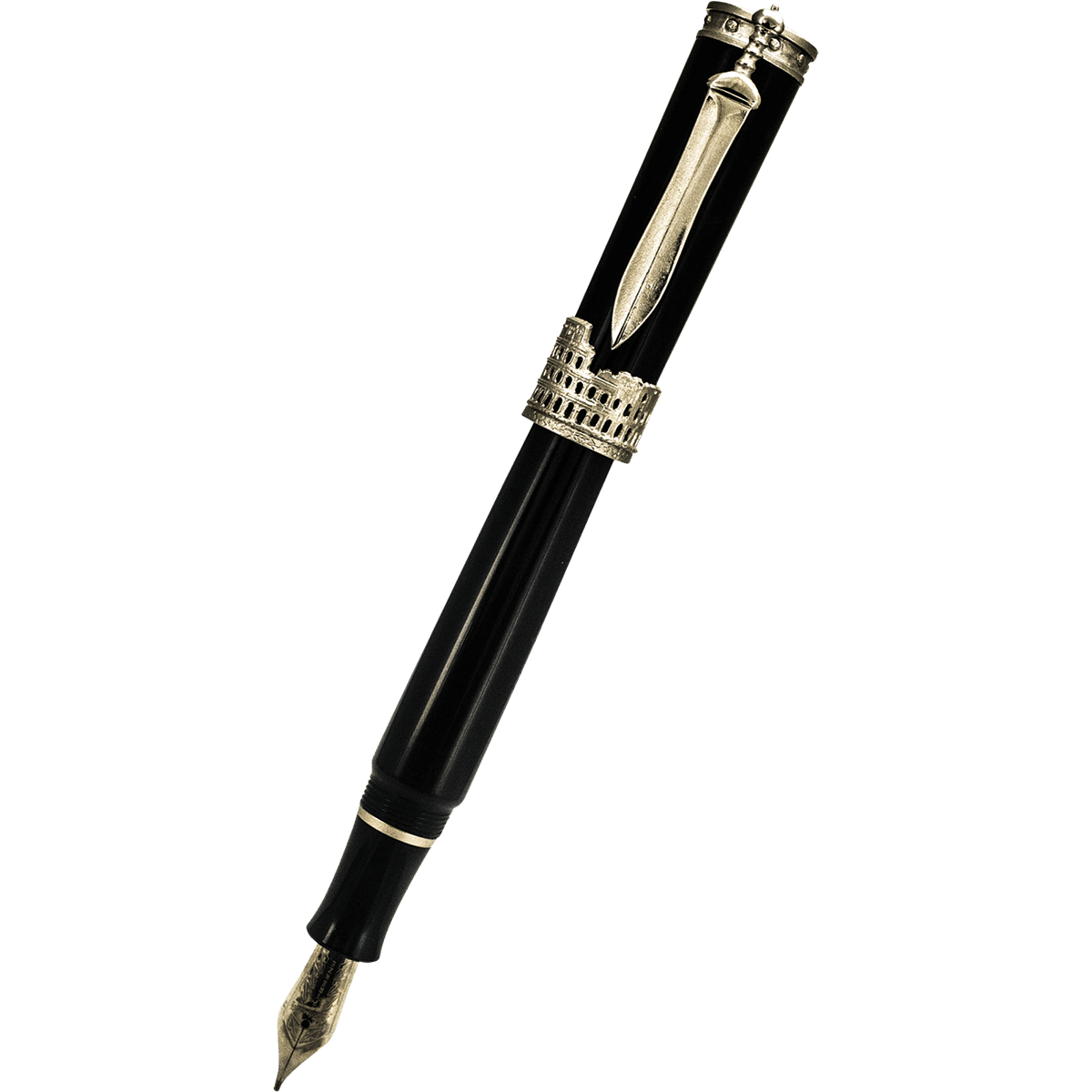 Stipula Gladiator Fountain Pen - Black - Pen Boutique Ltd