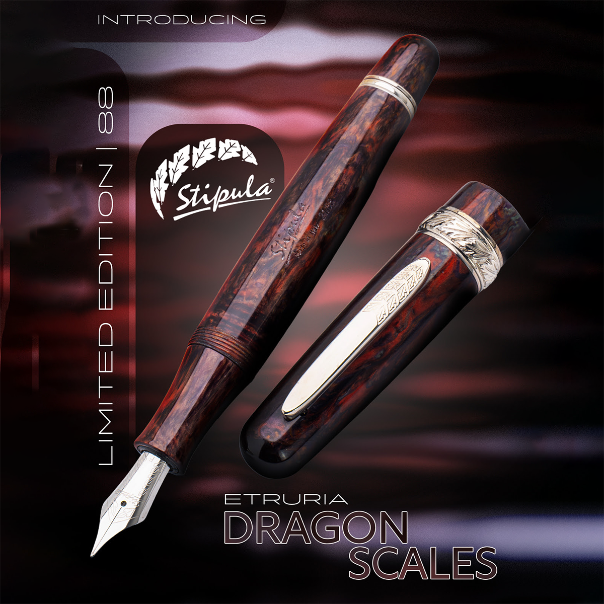 Stipula Etruria Fountain Pen - Dragon Scales (Limited Edition)