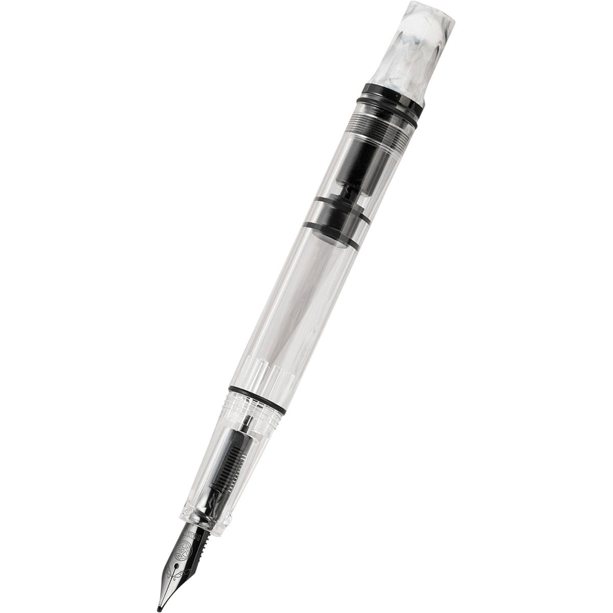 TWSBI Eco Fountain Pen - Carrara - Onyx Trim-Pen Boutique Ltd