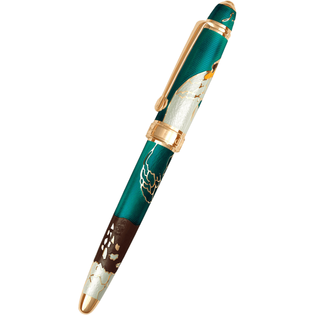 David Oscarson Hans Christien Andersen Rollerball Pen - Teal Coffee White Gold